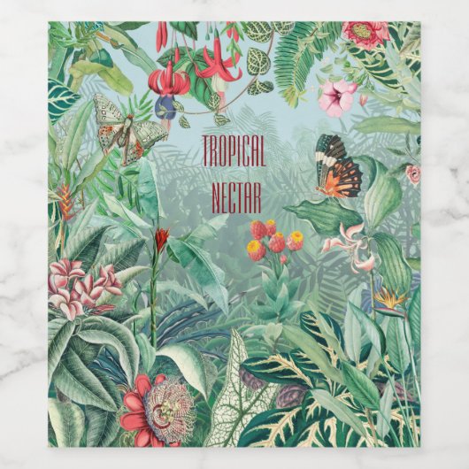 熱帯パラダイス ワインラベル (シングルラベル)