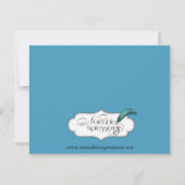 熱帯パロ結婚ツ婚約 招待状 (裏面)