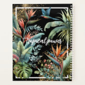 熱帯パワー – 異国パーソナライズされた的エレガントな プランナー手帳 (裏面)