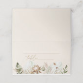 熱帯パンパスグラス結婚ズ プレイスカード (外部開封)