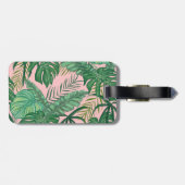 熱帯パーガーリームリーフピンクラゲージタグ ラゲッジタグ (裏面横)