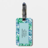 熱帯パーソナライズされたスタイリッシュ性 ラゲッジタグ (裏面縦)