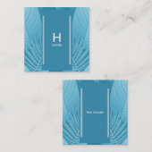 熱帯パーソナライズされたティール（緑がかった色） ノートカード (正面/裏面)