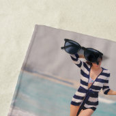 熱帯パーソナライズされたテーマカスタム写真 ビーチタオル (インサイチュ)