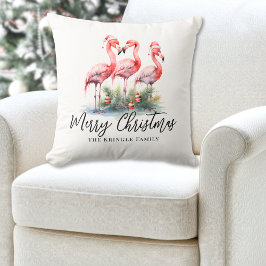 熱帯パーソナライズされたビーチクリスマス クッション