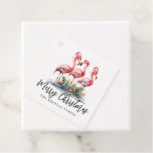 熱帯パーソナライズされたビーチクリスマス フェイバータグ (インサイチュ)