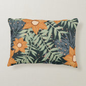 熱帯パーソナライズされたフローラ離れ アクセントクッション (裏面)