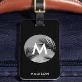 熱帯パーソナライズされたモノグラムモダンカスタム ラゲッジタグ