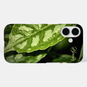 熱帯パーソナライズされた緑色植物iPhoneケース Case-Mate iPhoneケース (裏面 (横))