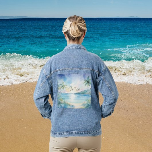 熱帯パーソナライズされた至福 デニムジャケット