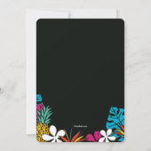 熱帯パーティの招待状 招待状 (裏面)