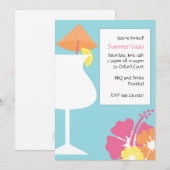 熱帯パーティの招待状 招待状 (正面/裏面)
