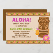 熱帯パーティの招待状 招待状 (正面/裏面)