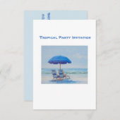 熱帯パーティの招待状 招待状 (正面/裏面)