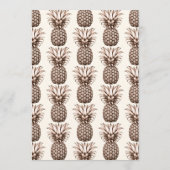 熱帯パーティーとパイナップルヴィンテージ 招待状 (裏面)