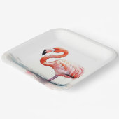 熱帯パーティーフラミンゴ ペーパープレート (傾斜あり)