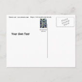 熱帯パーティー – ルミネッセンス熱帯抽象芸術 インビテーションポストカード (裏面)