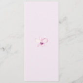 熱帯パープルオーキッドの水のカラーメニュー メニュー (裏面)