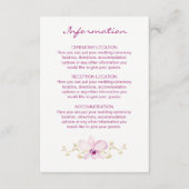 熱帯パープルオーキッドの水色 エンクロージャーカード (正面)