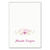 熱帯パープルオーキッドウォーターカラー座席表 テーブルナンバー (正面)