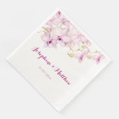 熱帯パープルオーキッドウォーター結婚カラー (コーナー)