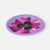 熱帯パープルオーキモダンンの花の夏の結婚夏 ペーパープレート (アングル)