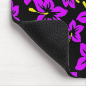 熱帯パープルハワイアンハイビスカス花 マウスパッド (コーナー)