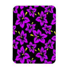 熱帯パープルハワイアンハイビスカス花 マグネット