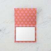 熱帯パームの木感謝してい航海のはフロリダ サンキューカード (内部)