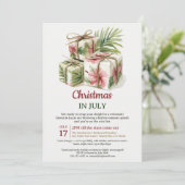 熱帯パームギフトルアウ（ハワイ式宴会）7月のクリスマスパーティー 招待状 (スタンド正面)