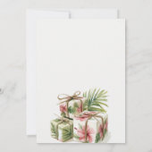 熱帯パームギフトルアウ（ハワイ式宴会）7月のクリスマスパーティー 招待状 (裏面)