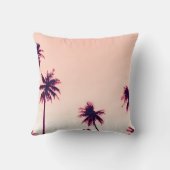 熱帯パームココナッツの木オンサンセットスカイ自然b クッション (裏面)