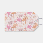 熱帯パームツリークリスマス ギフトタグ (正面(横))