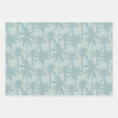 熱帯パームツリーヴィンテージパターン ラッピングペーパーシート (正面)