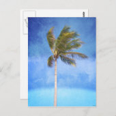 熱帯パームツリー ポストカード (正面/裏面)