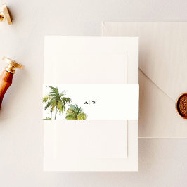 熱帯パームツリー 招待状ベリーバンド