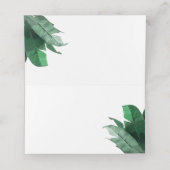 熱帯パームバナナリーフ プレイスカード (内部開封)