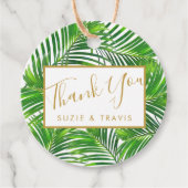 熱帯パームフロンズグリーン フェイバータグ (正面)