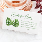 熱帯パームベビーシャワーブックベビー エンクロージャーカード
