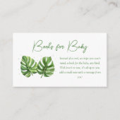 熱帯パームベビーシャワーブックベビー エンクロージャーカード (正面)