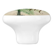 熱帯パームモノグラムエレガントスタイリッシュ セラミックノブ (側面)