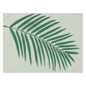 熱帯パームリーフセージ緑とオリーブグリーン テーブルクロス (正面(横))