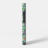 熱帯パームリーフパターンiPhoneケース iPhoneケース (左側面)