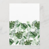 熱帯パームリーフメニュー メニュー (裏面)