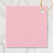 熱帯パーム結婚の感謝してい濃い緑のピンク色の白 フェイバータグ (裏面)