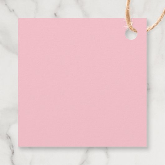 熱帯パーム結婚の感謝してい濃い緑のピンク色の白 フェイバータグ (裏面)