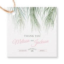 熱帯パーム結婚の感謝してい濃い緑のピンク色の白