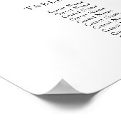 熱帯パーム結婚ツリー座席表 ポスター (角)