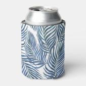 熱帯パーム葉ダークパターン 缶クーラー (缶正面)