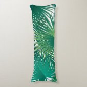 熱帯パーム葉ツリーの水彩傾向 ボディピロー (正面縦)